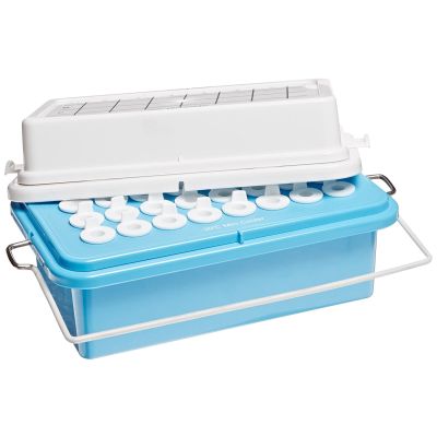 32-PLACE MINI BENCHTOP COOLERS, Gel Lid, Blue
