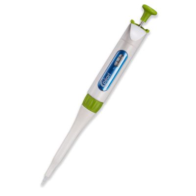 ADJUSTABLE VOLUME PIPETTES, SINGLE CHANNEL, White/ Green
