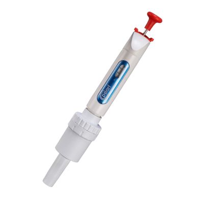 ADJUSTABLE VOLUME PIPETTES, SINGLE CHANNEL, White/ Red
