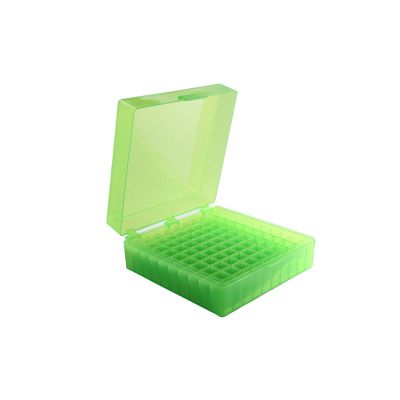 100 Well Tube Storage Box, Green