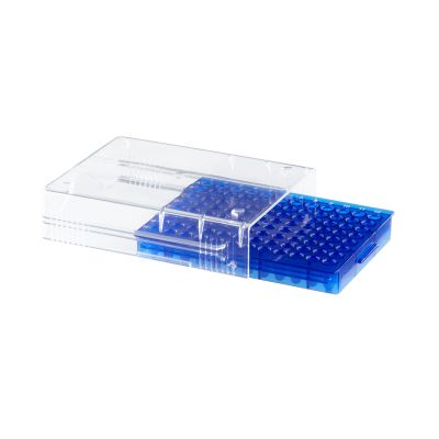 Low Temp PCR® Rack, 96 well, Blue