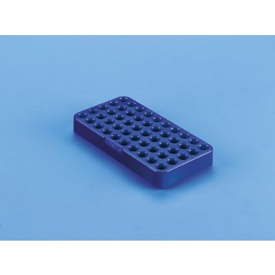 Rack for CRYOCHILL™vials-self standing base-PC-Blue-50 places