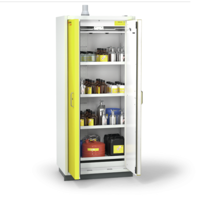 Solvent storage cabinet, Model Classic L Standard, Classic Line, Wing Door Technology, 1 Storage Area