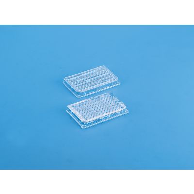 96 Well Flat Bottom Polypropylene Micro Plate - BLACK Well Volume: 390µl