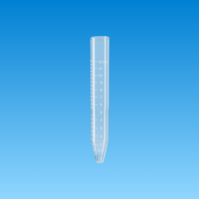 Tube  working volume: 12 ml  (LxØ): 110 x 17 mm  material: PS  conical