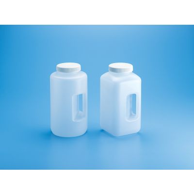 Wide-Mouth Bottle with Handle Round-PP-4lts