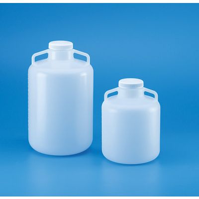 Wide-Mouth Carboy with Handles-LDPE-10lts