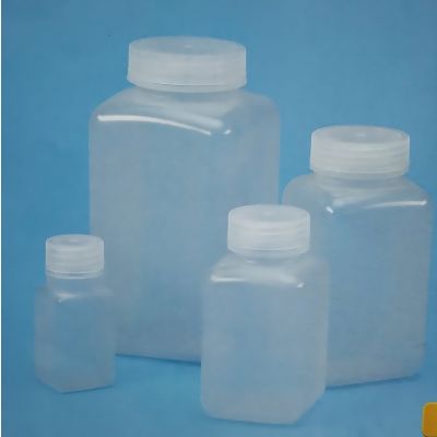 Wide Mouth Square Bottle- Amber HDPE-60ml