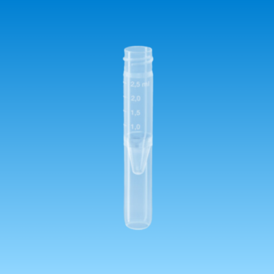 Screw cap tube  working volume: 2.5 ml  (LxØ): 75 x 13 mm  conical false