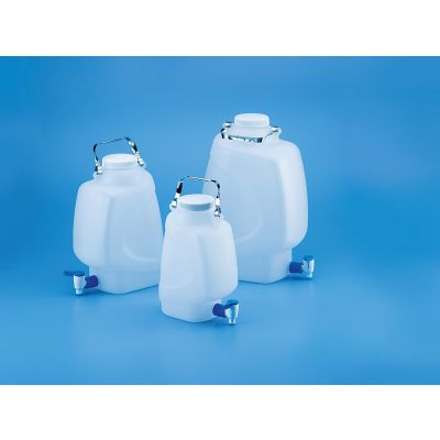 Autoclavable Rectangular Carboy with Spigot-PP-5lts