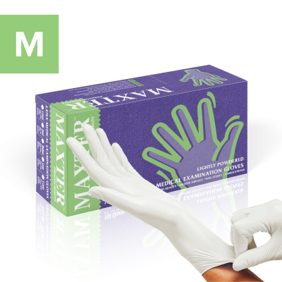 Latex Gloves Powdered 100 pcs M