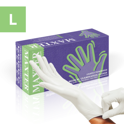 Latex Gloves Powdered 100 pcs L