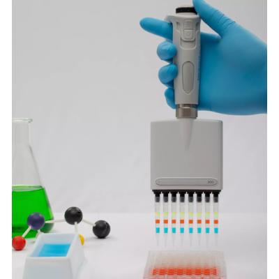 Aqua Eight Channel Electronic Micropipette, Variable Volume, Lower Parts Autoclavable, 5-100 μl