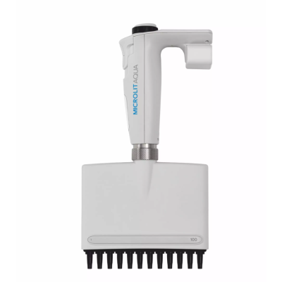 Aqua Twelve Channel Electronic Micropipette, Variable Volume, Lower Parts Autoclavable, 5-100 μl