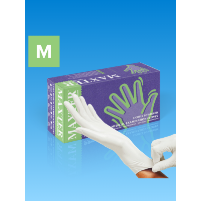 Latex Gloves Powdered 100 pcs M