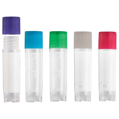 CRYOGENIC VIALS, Assorted Color Lids
