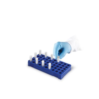 CRYOGENIC VIAL HOLDER, 50 Place, Blue
