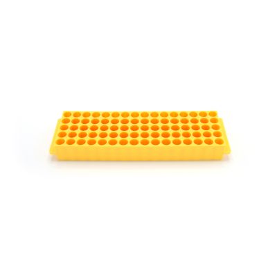 80-Well Microtube Rack, Yellow