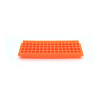 80-Well Microtube Rack, Orange