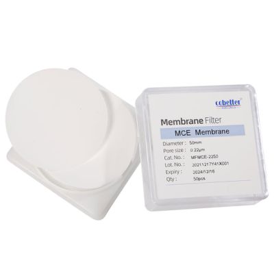 Hydrophilic MCE Disc Membrane Filters 25/50 pcs/pk Diameter: 47mm, Pore Size: 0.22μm
