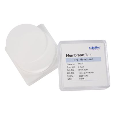 Hydrophobic PTFE Membrane Filters Lab Disc Filters 25/50/100 pcs/pk Diameter: 13mm, Pore Size: 0.22μm
