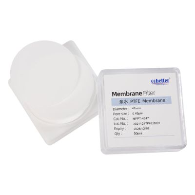 Hydrophilic PTFE Membrane Filters Lab Disc Filter 25/50/100 pcs/pk Diameter: 13mm, Pore Size: 0.22μm
