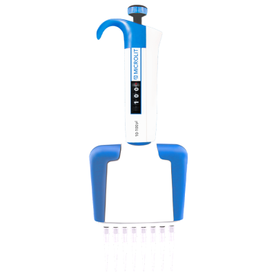 SLP Eight Channel Micropipette, Variable Volume, Fully Autoclavable, 0.5-10 μl