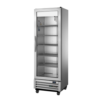 Slimline Upright Refrigerator, 1 Full Glass Swing Door